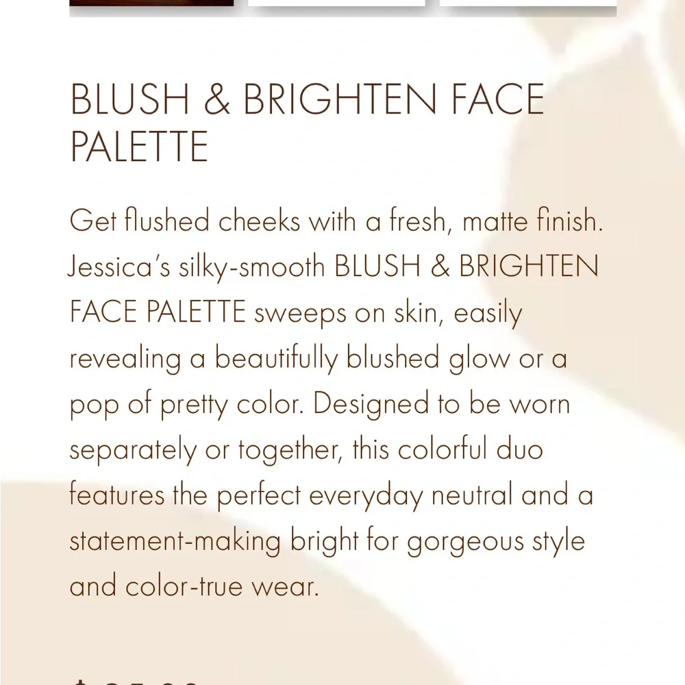 NEW Vintage blush & brighten face palette